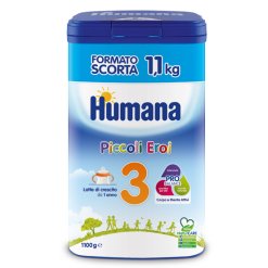 Humana 3 Piccoli Eroi - Latte in Polvere di Crescita da 1 Anno - 1,1 kg
