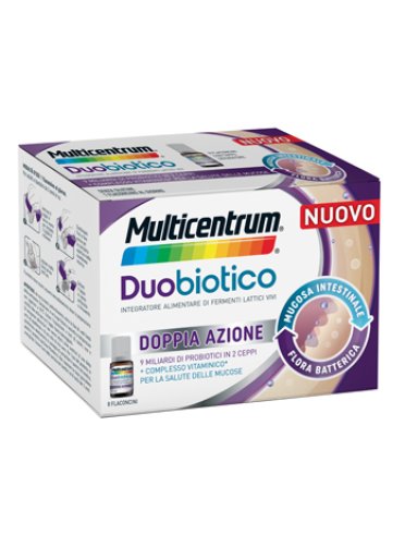 Multicentrum duobiotico - integratore di fermenti lattici - 8 flaconcini