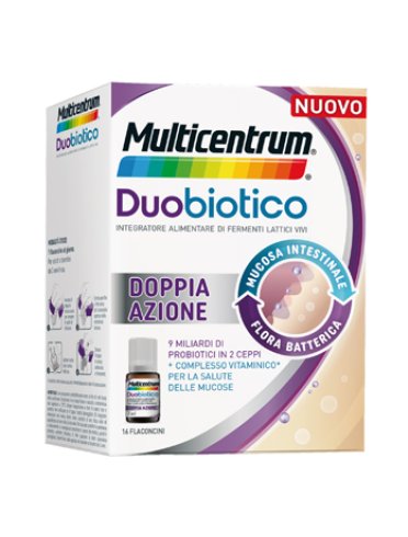 Multicentrum duobiotico - integratore di fermenti lattici - 16 flaconcini