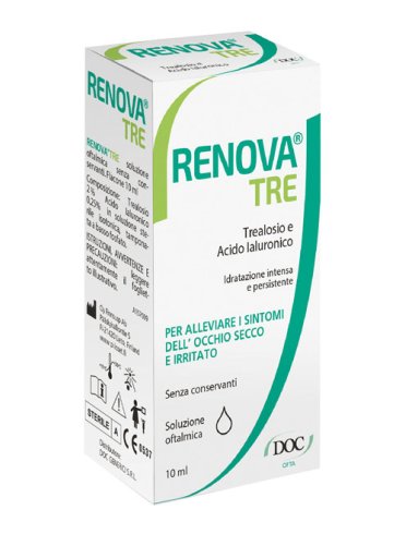 Renova tre - collirio idratante per occhi secchi - 10 ml