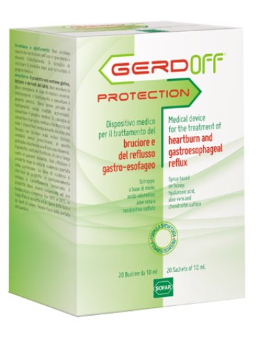 Gerdoff protection - trattamento di reflusso e acidità - 20 bustine
