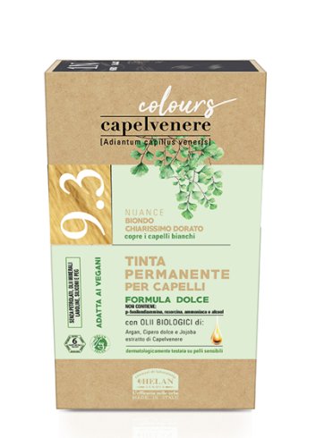 Capelvenere colours tinta capelli 9,3n biondo chiarissimo dorato