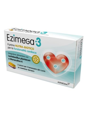 Ezimega3 - integratore per la funzionalità cardiovascolare - 20 compresse
