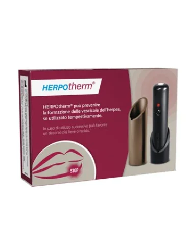 Herpotherm dispositivo elettronico per il trattamento dell'herpes labiale Herpotherm dispositivo elettronico per il trattamento dell'herpes labiale