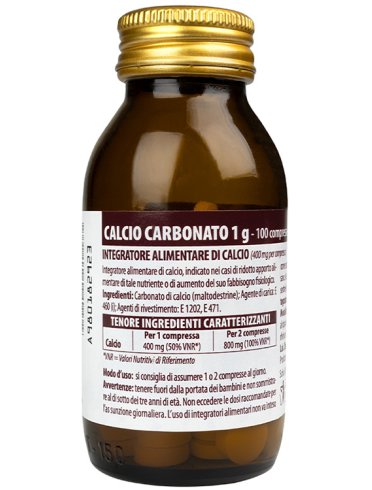 Calcio carbonato nuova formula 1 g 100 compresse