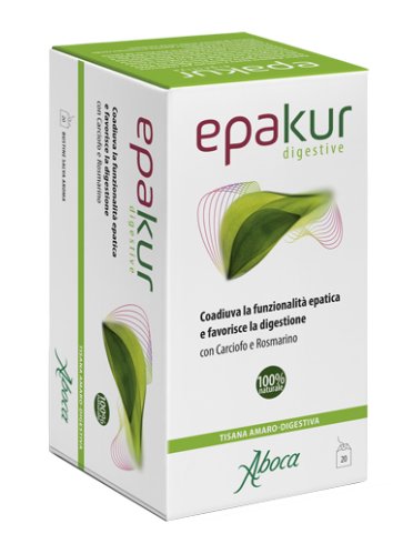 Aboca epakur digestive - integratore per la funzionalità del fegato - tisana 20 bustine