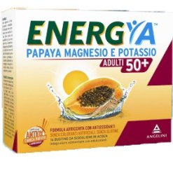 Energya Papaya 50+ - Integratore di Magnesio e Potassio per Adulti Over 50 - 14 Bustine