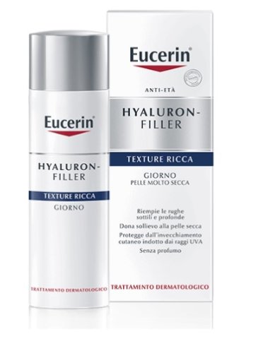 Eucerin hyaluron-filler - crema viso giorno ricca anti-rughe - 50 ml