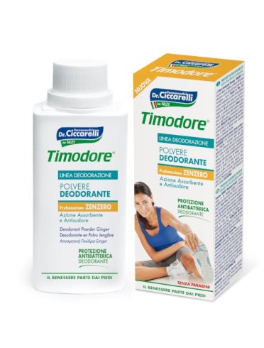 Timodore polvere deodorante allo zenzero 75 g