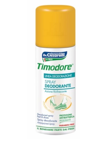 Timodore spray deodorante piedi allo zenzero 150 ml