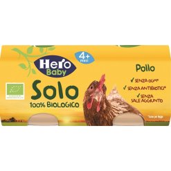 Hero Solo - Omogeneizzato Biologico 100% Pollo - 2 x 80 g