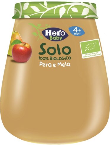Hero solo - omogeneizzato biologico 100% gusto mela pera - 120 g