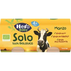 Hero Solo - Omogeneizzato Biologico 100% Manzo - 2 x 80 g