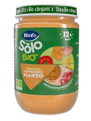 Hero solo omogeneizzato biologico verdurine con manzo 190 g