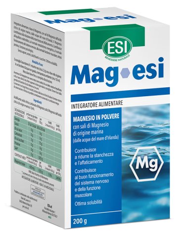 Esi mag - integratore di magnesio in polvere - 200 g