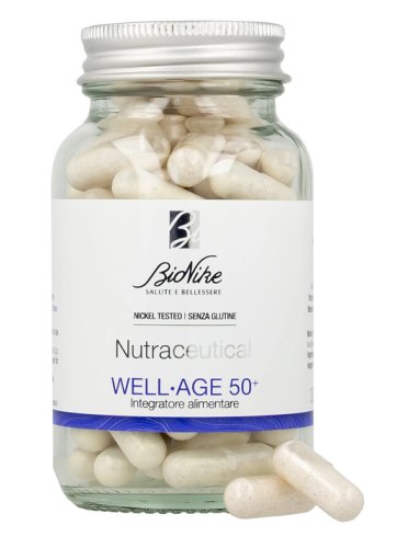 Bionike nutraceutial well-age 50+ - integratore per il benessere della pella per donne over 50 - 60 capsule