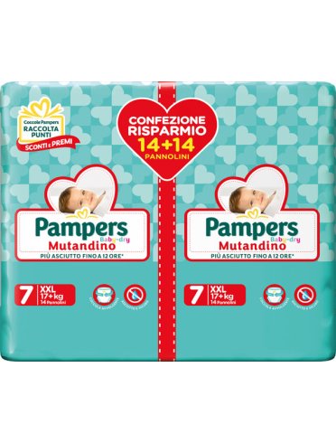 Pannolini pampers baby mutandina xxl duo dwct 28 pezzi