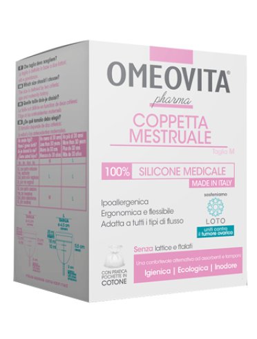Omeovita pharma coppetta mestruale taglia m + sacchetto cotone