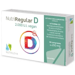 Nutriregular D-Vegan 2000 UI Integratore Ossa 60 Compresse