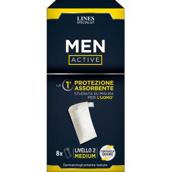 PANNOLONE LINES SPECIALIST MEN ACTIVE 8 PEZZI LIVELLO 2