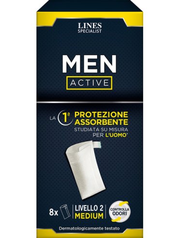 Pannolone lines specialist men active 8 pezzi livello 2