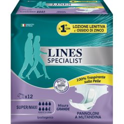 LINES SPECIALIST PANNOLONE A MUTANDA GRANDE 12  PEZZI