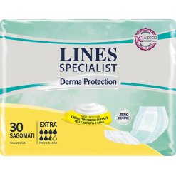 Lines Specialist Derma Protection - Pannolone per Incontinenza Assorbenza Extra - 30 Pezzi