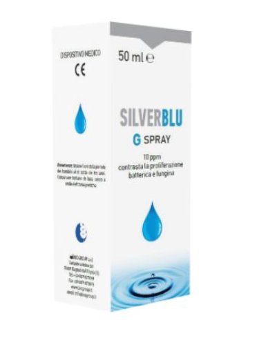 Silver blu g spray orale per proliferazione batterica e fungina 50 ml
