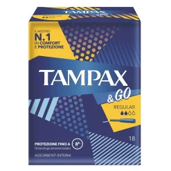 Tampax & Go Regular - Assorbenti Interni - 18 Pezzi