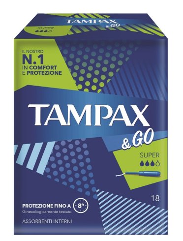 Tampax&go super 18 pezzi