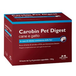 Carobin Pet Digest Mangime Complementare Cane e Gatto 30 Bustine
