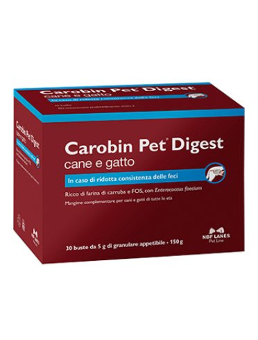 Carobin pet digest mangime complementare cane e gatto 30 bustine