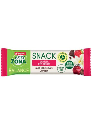 Enervit enerzona snack balance - barretta proteica gusto vaniglia e frutti rossi