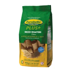 FARABELLA MEZZI RIGATONI RISO INTEGRALE TEFF 400 G
