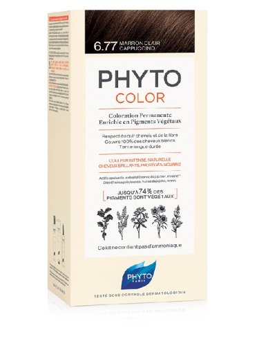 Phytocolor 6.77 marrone chiaro cappuccino tintura capelli