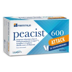 Peacist 600 Attack - Integratore per Vie Urinarie - 14 Bustine