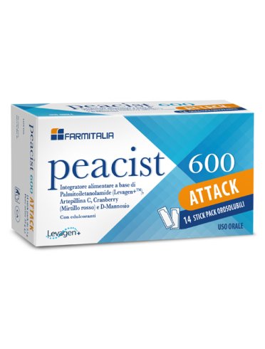 Peacist 600 attack - integratore per vie urinarie - 14 bustine