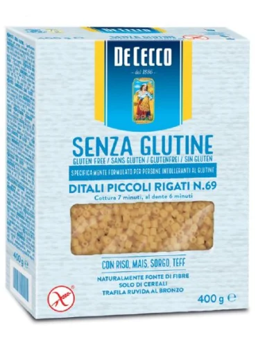 De cecco ditali piccoli rigati n.69 400 g De cecco ditali piccoli rigati n.69 400 g