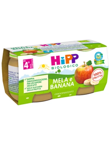 Hipp omogeneizzato mela e banana 2 x 80 g Hipp omogeneizzato mela e banana 2 x 80 g