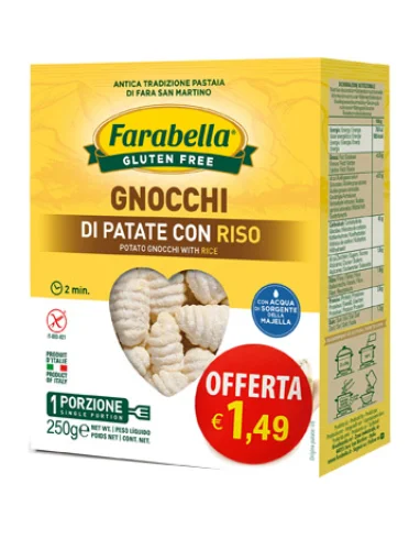 Farabella gnocchi patate con riso 250 g promo Farabella gnocchi patate con riso 250 g promo