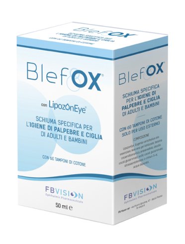 Blefox - schiuma per l'igiene di palpebre e ciglia - 50 ml + 60 dischetti