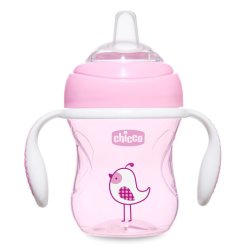 Chicco Transition Cup Bicchiere Rosa 4m+ 200 ml