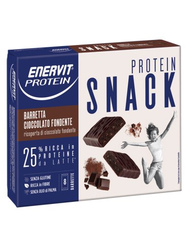 Enervit protein snack fondente 8 barrette 27 g