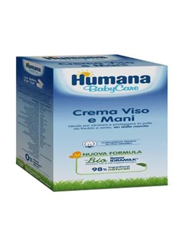 Humana baby care crema viso&mani 50 ml Humana baby care crema viso&mani 50 ml