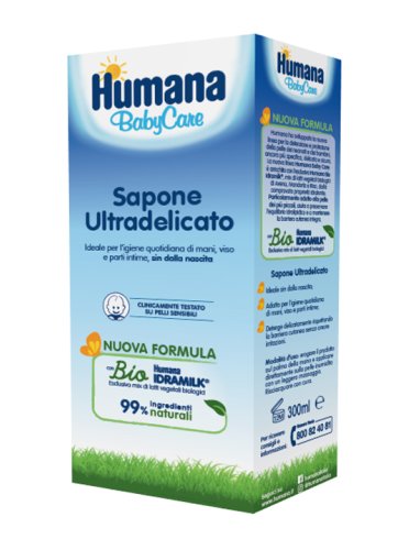 Humana baby care - sapone liquido ultradelicato - 300 ml