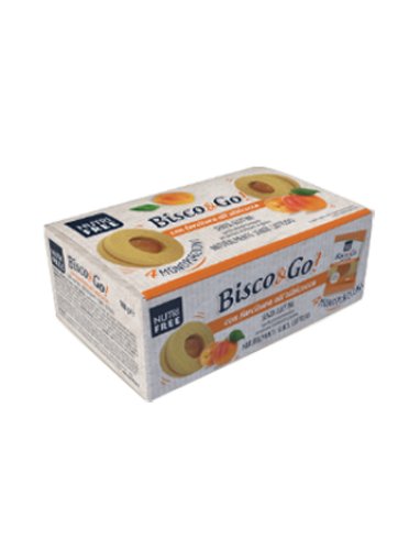 Nutrifree bisco&go con farcitura all'albicocca 4x40 g