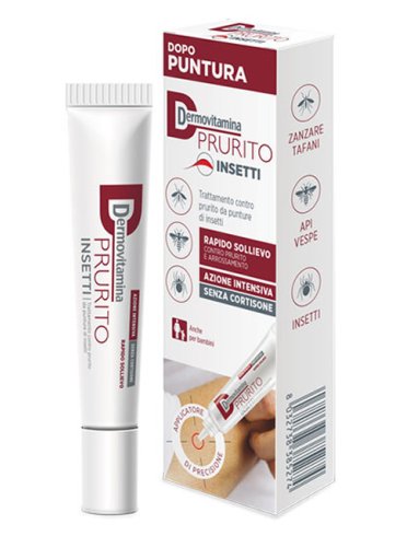 Dermovitamina prurito insetti - trattamento dopo puntura insetti - 15 ml