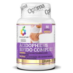 Colours Of Life Acidophilus Bifido Complex - Integratore di Probiotici - 60 Capsule