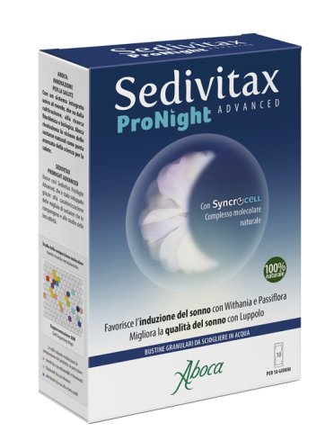 Sedivitax pronight advanced 10 bustine granulare
