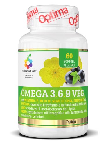 Colours of life omega 396 veg - integratore per il benessere cardiovascolare - 60 capsule